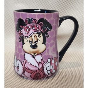 RETIRED Disney Parks Minnie Mouse Mornings Arent Pretty Pink Coffee Mug Cup 16oz